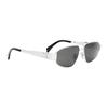 Celine Mirror Leg Sculpted Aviator Sunglasses Men Sunglasses Silver CL40281U.