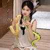 Nuovi Peluche Serpente Multicolore Realistici 50cm-65cm Morbidi Curvati a Forma di S Giocattoli Divertenti Oggetti di Scena per Giochi per Bambini Regalo Creativo
