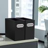 Collapsible File Box With Metal Handle Space Coverless Design Saving Storage Box File Organizer For Notebooks Magazines Documents