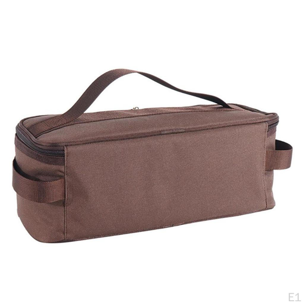 Backpacking Camping Cookware Kitchen Utensil BBQ Organizer Travel Case Tote Bag for Tableware
