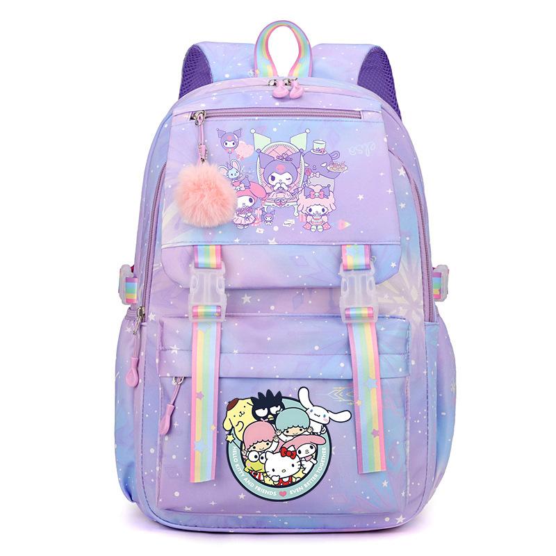 Collection Sweet Xiaoqing Cartoon Peripheral Trend Ridge Protection Backpack Large Capacity Student School Bag