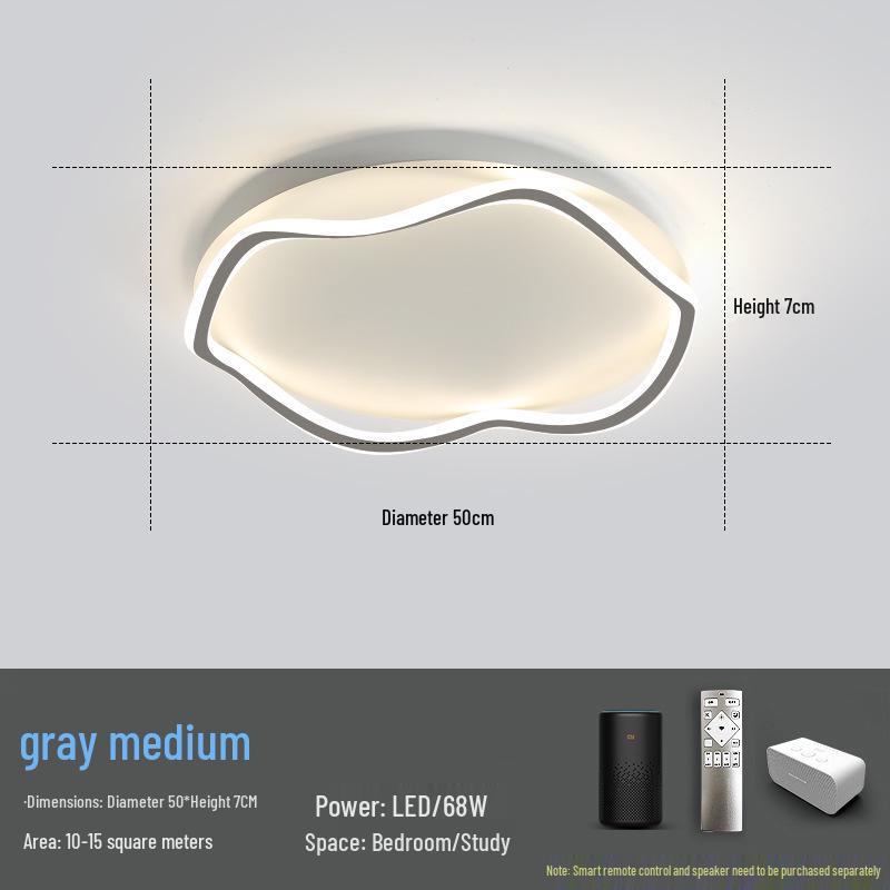 Modern Nordic Master Bedroom Ceiling Light with Smart Mijia & Tmall Genie Support for Home & Study Room