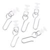 40Pcs Curtain Track Pulley Hooks S Shaped Silent Curtain Hooks And Plastic Gliders Track Rollers For Room Bathroom Curtains