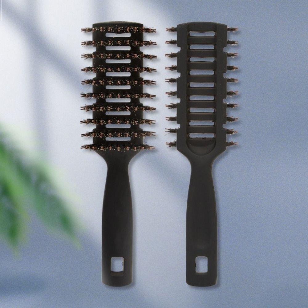 Anti Static Soft Boar Bristles Comb Professional Detangling Hair Brush Scalp Massage Comb  Salon