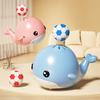 Electric Floating Ball Whale Toy with 2 Balls USB Rechargeable Babies Educational