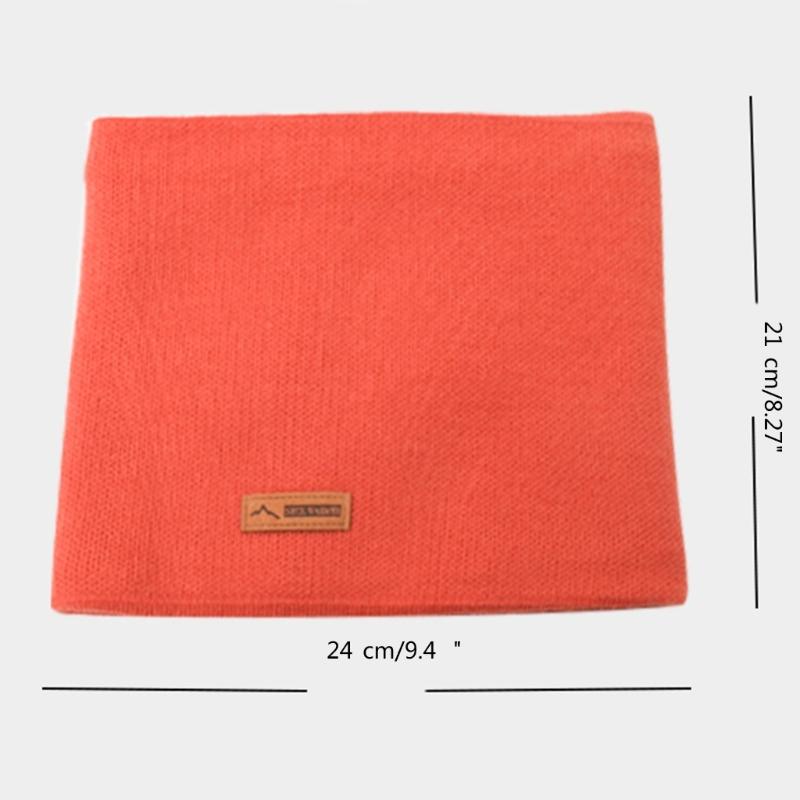 Inner Plush Neck Warmer Winter Neck Windproof Scarf for Woman Face Cover Scarf