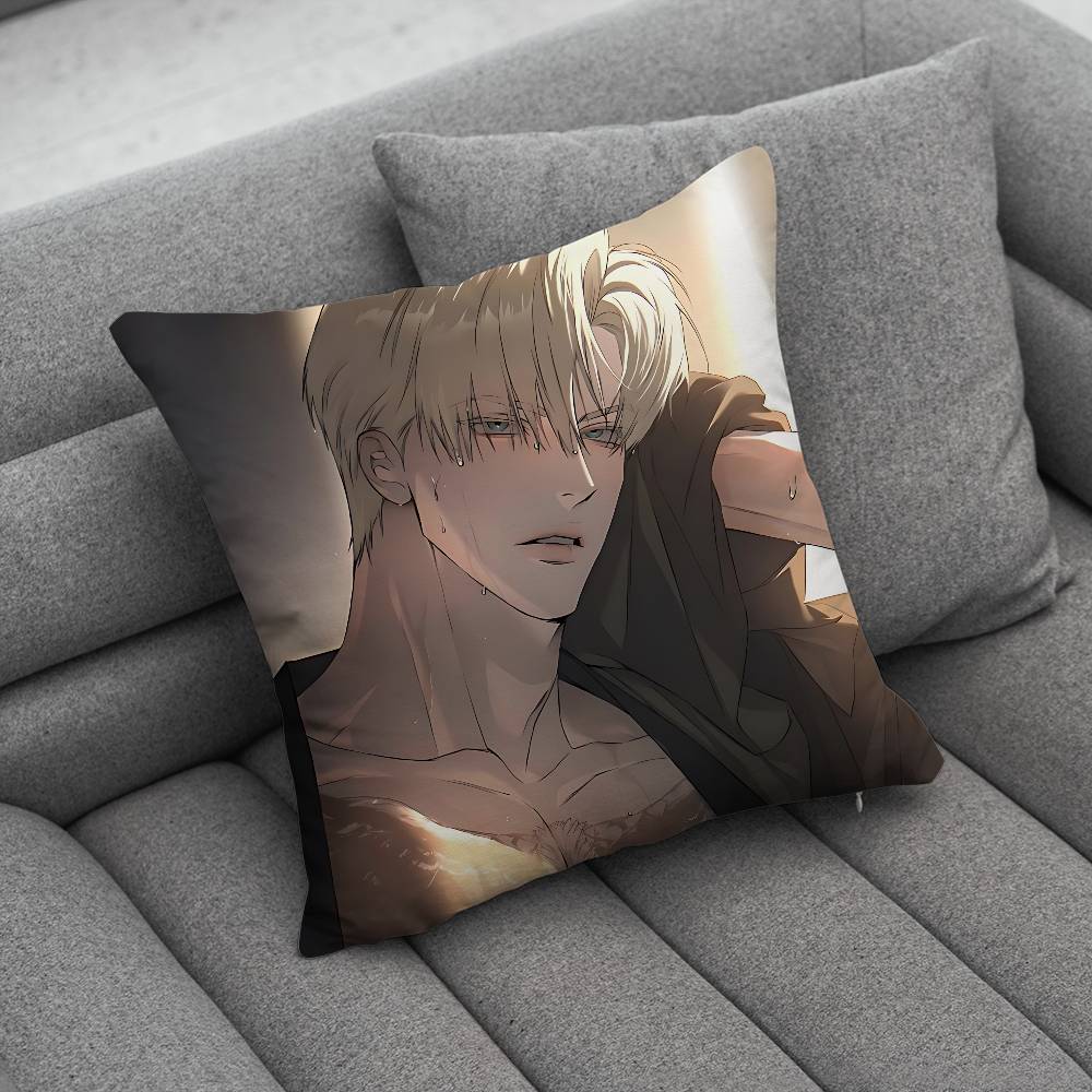 Manga CCodename Anastasia Pillow Case Square DoubleSided Printing Short Plush Sofa Cushion Cover Bedroom Bedside Pillow
