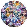 50Pcs Magic Planet Stickers Handheld Materials Phone Cases Laptops Suitcases Transparent Waterproof Decals