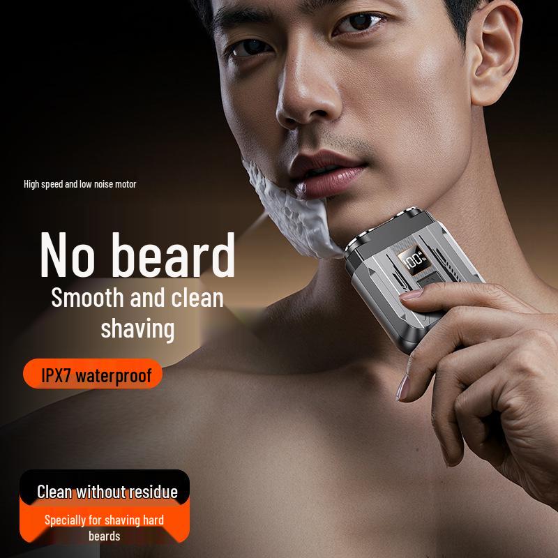 Smart Rechargeable Electric Shaver & Beard Trimmer for Men - Waterproof & Travel-Friendly