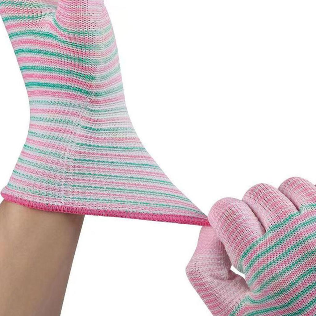 10PCS Zebra Stripe Gloves Horticultural Anti Slip and Wear Resistant Men's and Women's Work Labor Protection Gloves