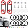 Taiss Bumper Quick Release (Black),Front Rear Bumper Holders Quick Release Kit(4 Quick Release Tabs with 12 O-rings),with Washer and Stainless Steel