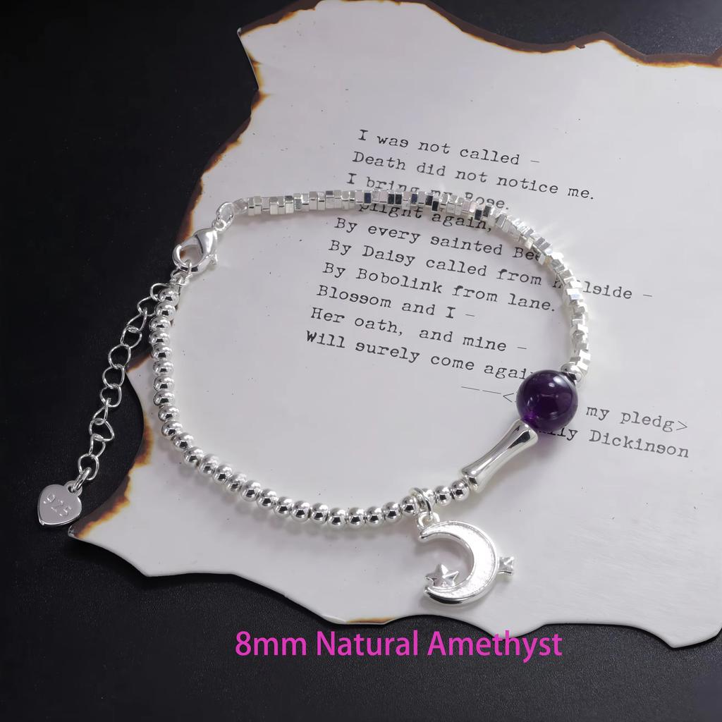 PANJBJ 925 Sterling Silver Red Agate Bead Bracelet for Women Fish Shape Retro Bead Design Versatile Jewelry Gifts Dropshipping