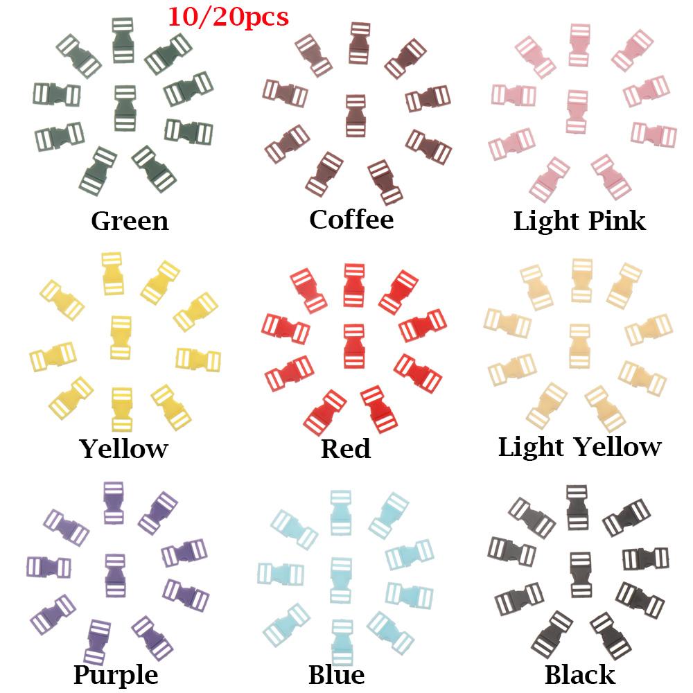 10/20pcs 6mm Plastic Mini Buckle DIY Doll Bags Buckle Handmade Backpack Button Bracelet Dog Collar Strap Buckle Webbing Supplies
