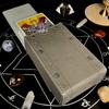 Luck Lab Leder Tarotkarten Grau Passt für die meisten Standard-Tarotkarten Box Deck Mond Design Etui/Halter - - (Passt Größe) -