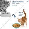 Cuenco de alimentación de 4 colores cuadrados, cuenco para comida para gatos, cuencos sin fatiga para comida húmeda y seca para gatitos y gatos de patas cortas