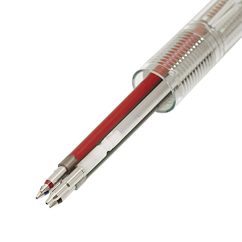 Acroball3+1 Multi-function Pen 3-Color Ballpoint Pen (Black, Red, Blue) 0.5mm + Mechanical Pencil [Burgundy]