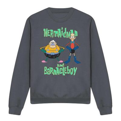 SpongeBob Schwammkopf Unisex Erwachsenen Meerjungfraumann & Blaubarschbube Sweatshirt
