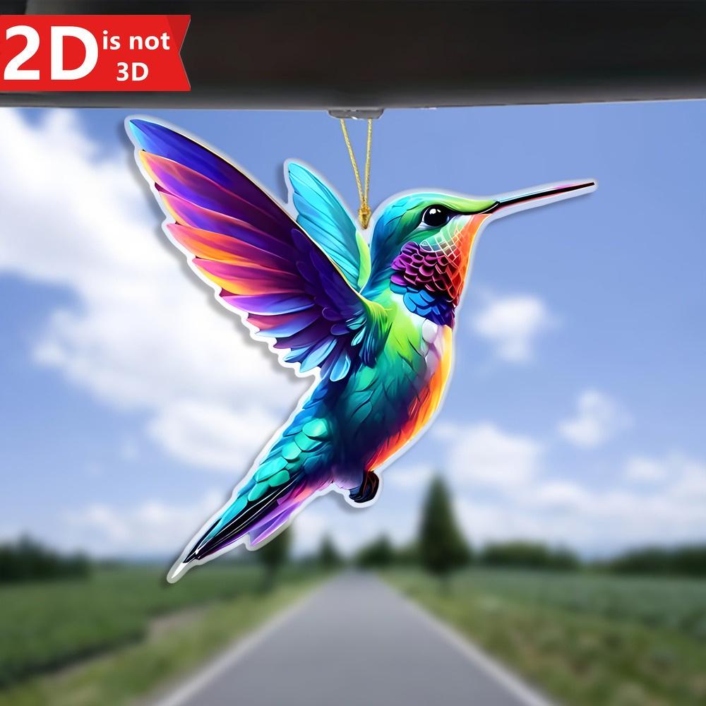 

2D sparkling hummingbird pendant for Christmas and Halloween. A versatile decor for family celebrations. чистий
