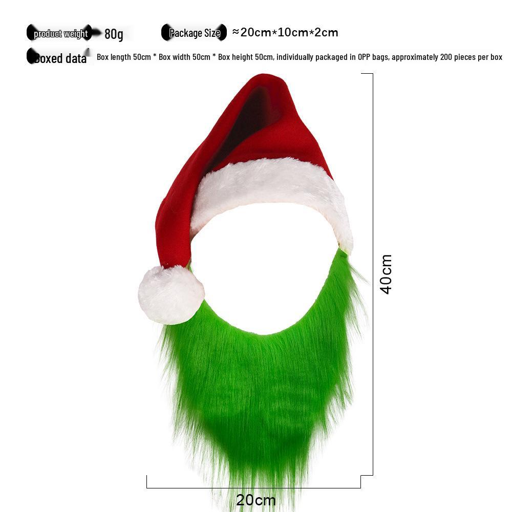 Bras de Grinch Pomme de Noël - Accessoires de Mascarade Mignons et Drôles