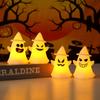 Halloween Pumpkin Lantern Decoration Ornament Halloween Trick-or-Treater Ghost Pendant Glowing Toy Party Setup Prop