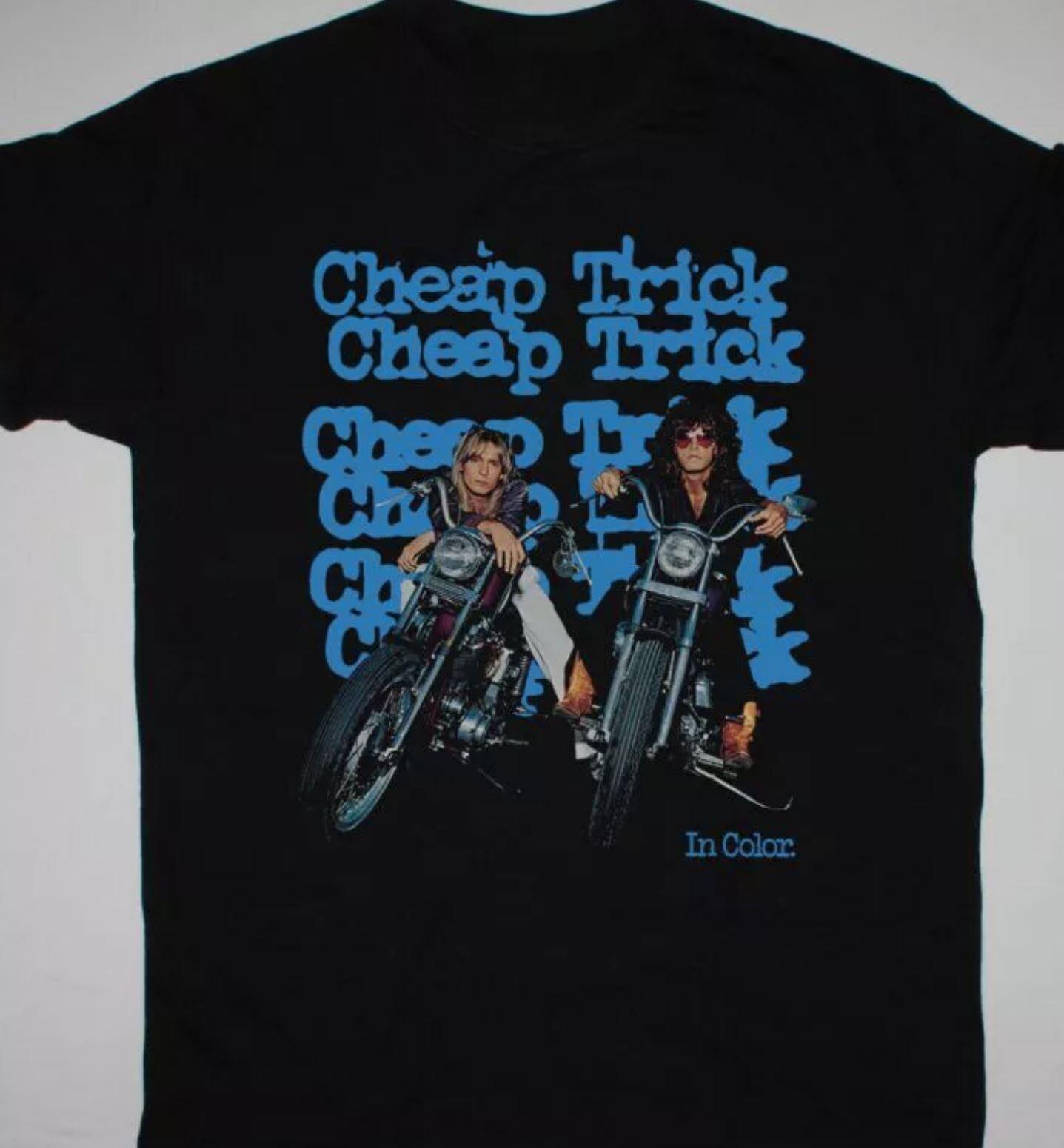 Vintage 90s CHEAP TRICK IN COLOR Cotton Black Unisex S-2345XL T-Shirt XXXL