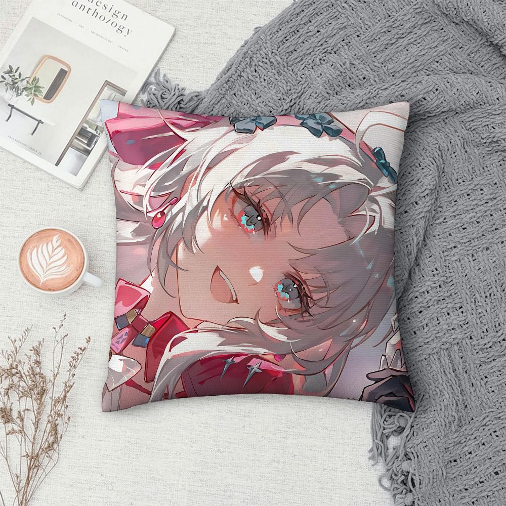 Wuthering Game Carlotta Cushion Cover Square Pillow Bedroom Sofa Leisure Comfort Living Room Home Decoration X