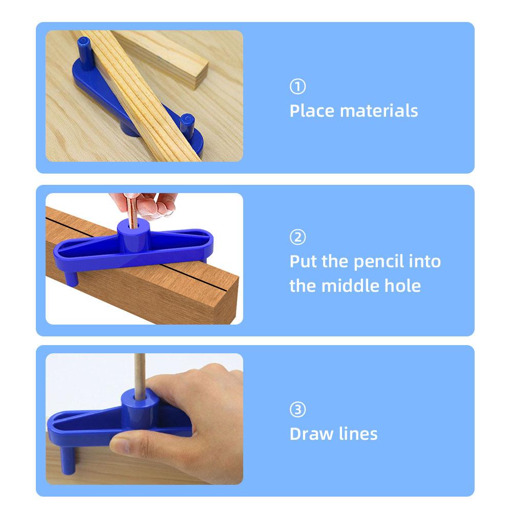 Center Finder Line Scriber 3.62 Inch Center Marking Gauge for Carpenter Quick Drawing Center Line Woodworking Tools