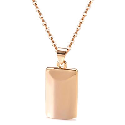 Elegant Rose Gold Geometric Pendant Necklace