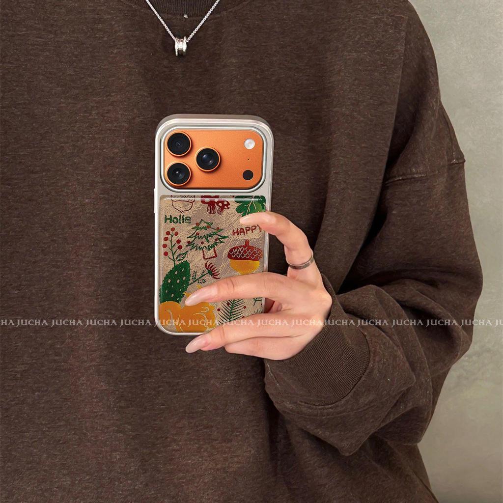 Lux Niche Doodle Squirrel iPhone Case for 16/15/14 Pro