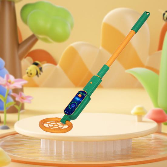 Kids Metal Detector with Light Sound Retractable Handle Handheld Metal Finder Tool Toddlers Outdoor Activity Beach STEM Toy Boys Girls Gift