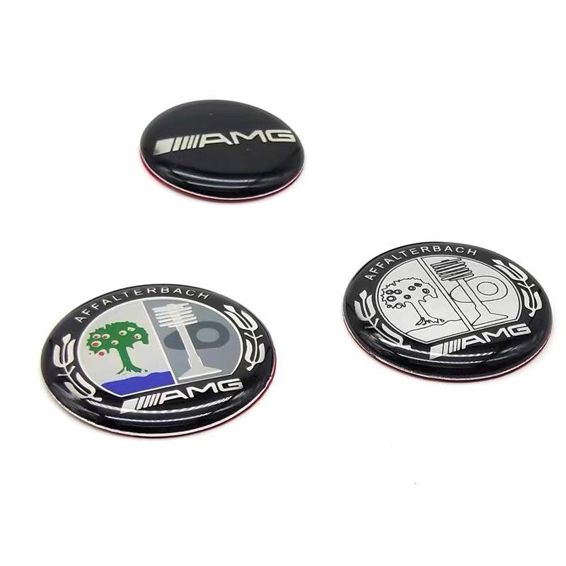 FCM5   Aluminum 29mm Car Multimedia Knob Badge Stickers for Mercedes Benz W124 W140 W163 W202 W203 W204 W205 CLA CLK CLS GLA GLC