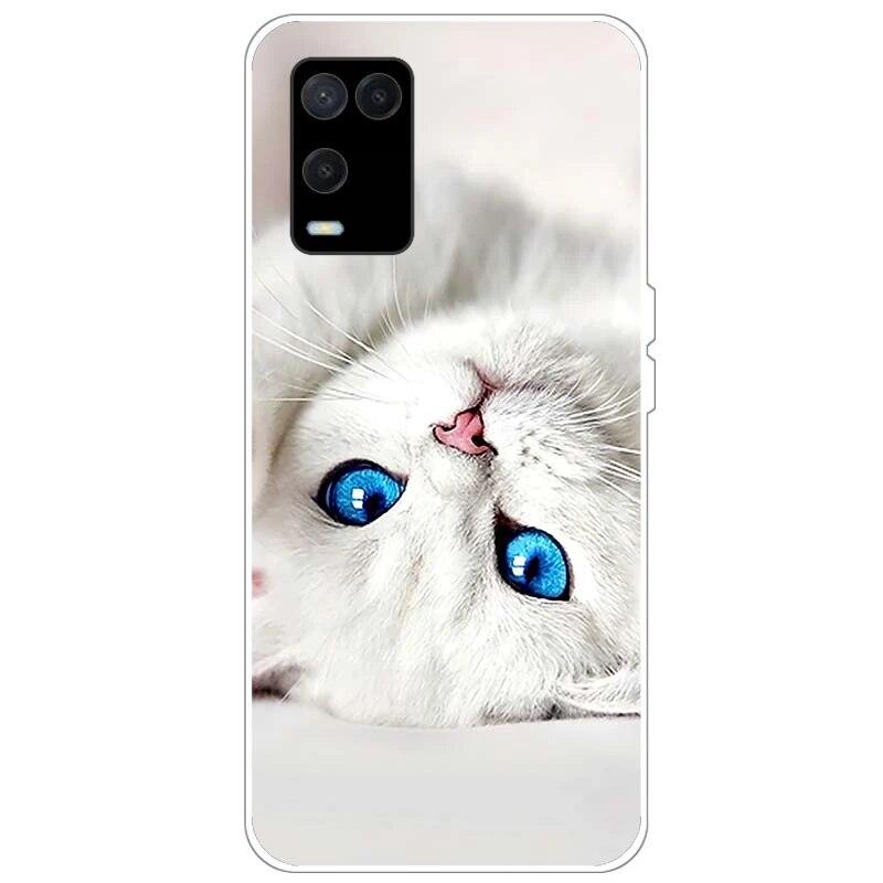OPPO A54 Case telefonhoz Hátlap OPPO A54 5G 4G Case CPH2239 CPH2195 OPPOA54 A 54 Bumper Silicon Soft Funda fekete tpu tokhoz