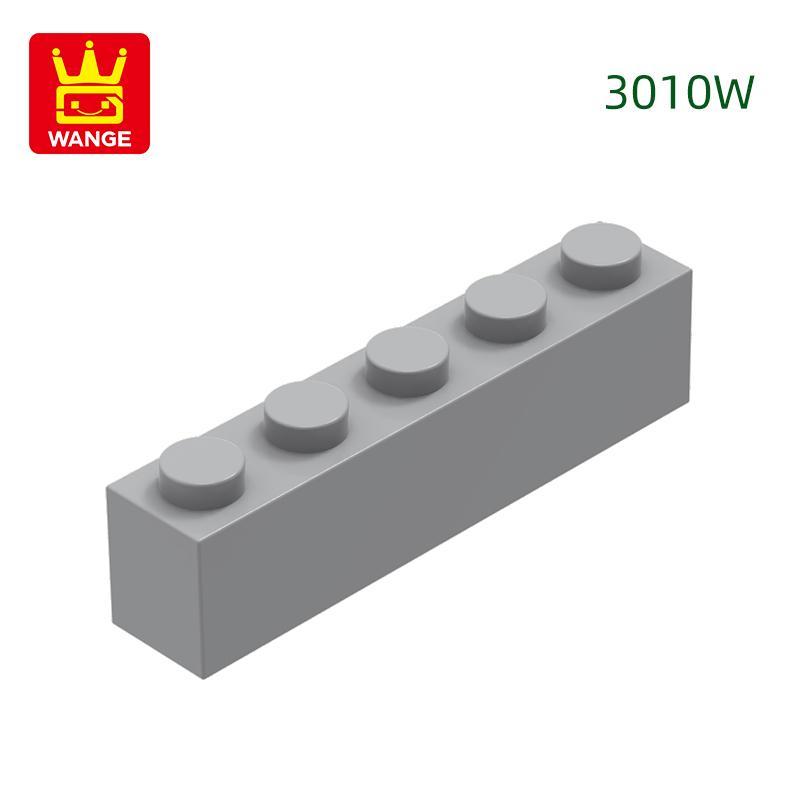 Non-Toxic 52Pcs/Lot Thick Bricks 1X5 Dots Block Moc Color Accessories Compatible With 3010W Brick Diy Children'S Toy Assembly Part