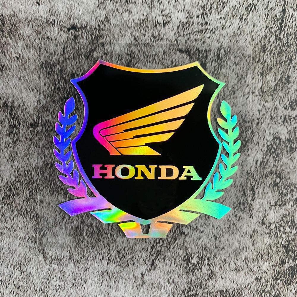 Honda Motorcycles Reflective Stickers: Wing, CBR, HRC Helmet Logos