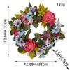 U3-22 Peony Daisy Wreath