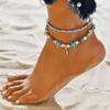 Tree of Life Anklets For Women Turtle Shell Starfish Elephant Ankle Bracelet Multilayer Chain On Leg Foot Boho Summer Jewelry