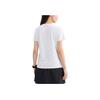 Anta Training Series Round Neck Soft Comfortable Straight Casual Sports Knit Short Sleeve T-Shirt Women Tops Snow-White 162427102-1
