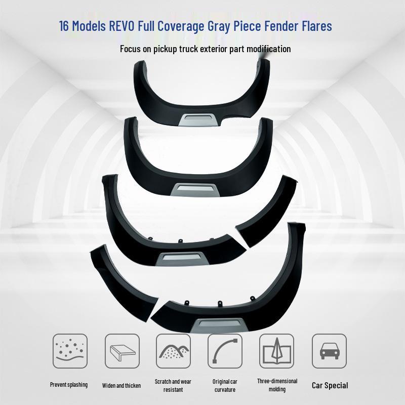 Toyota Hilux Revo 2016 Mudguard: Off-road Wheel Arch Fender Protection Yes чёрный