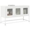 VidaXL TV Cabinet White 100.5x39x60.5 Cm Cold-rolled Steel, TV Stand, Hi-fi Cabinet, Entertainment Center, TV Buffet, 853343