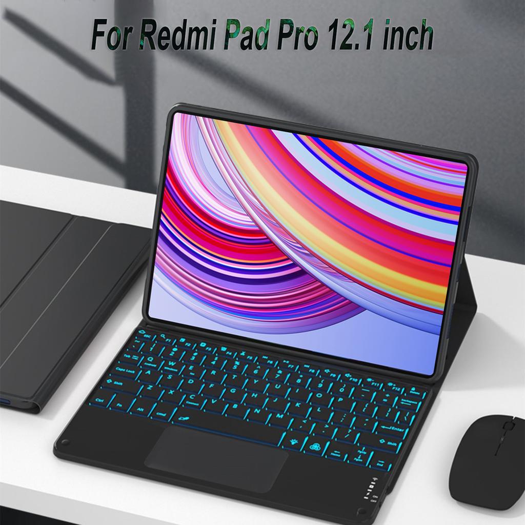 For Redmi Pad Pro 12.1 Inch Case, Keyboard Cover for Redmi Pad Pro 12.1 Inch