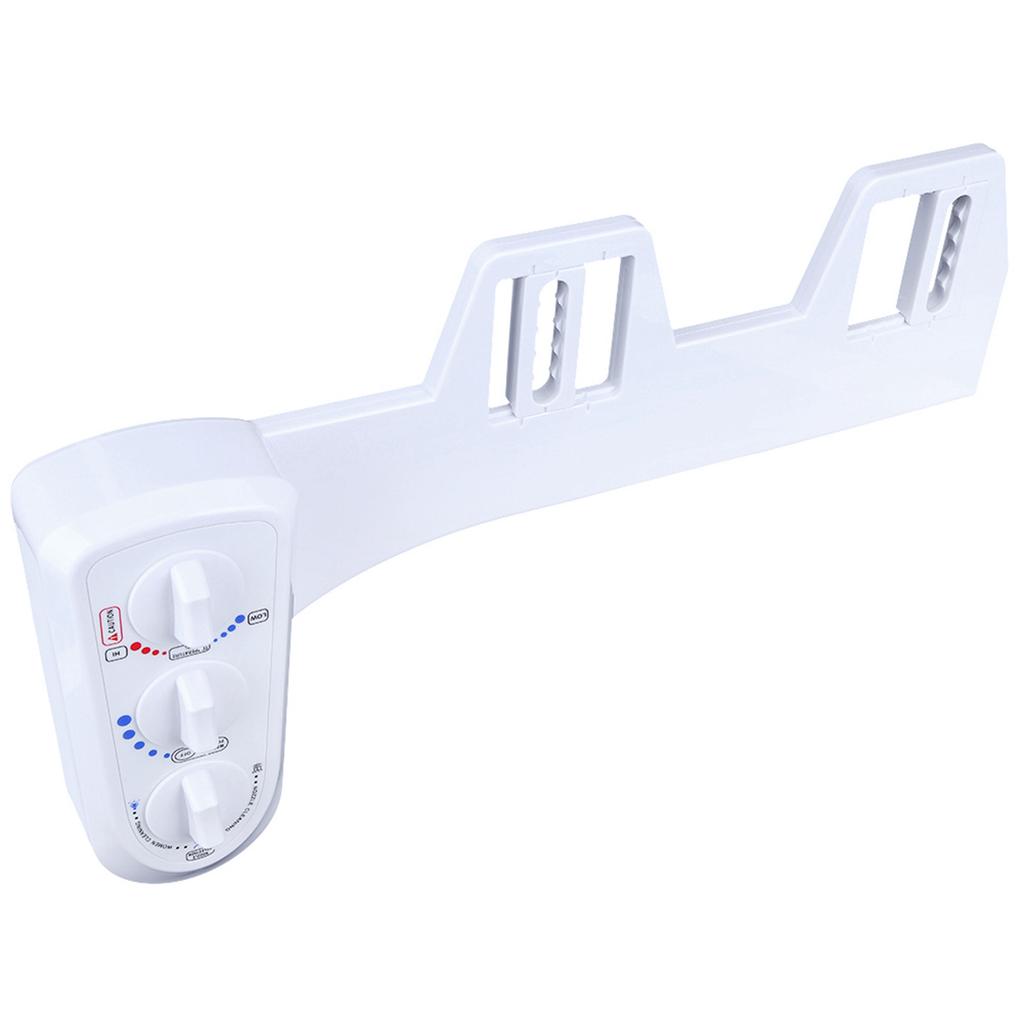 Bathroom Intelligent NonElectric Cold Hot Water Toilet Bidet Sprayer Set with Double Nozzle(: 3 8 Thread )