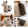 Horse Plush Doll Soft Stuffed Animal Toy Realistic Pony Desk Ornament Classic Birthday Gift for Children