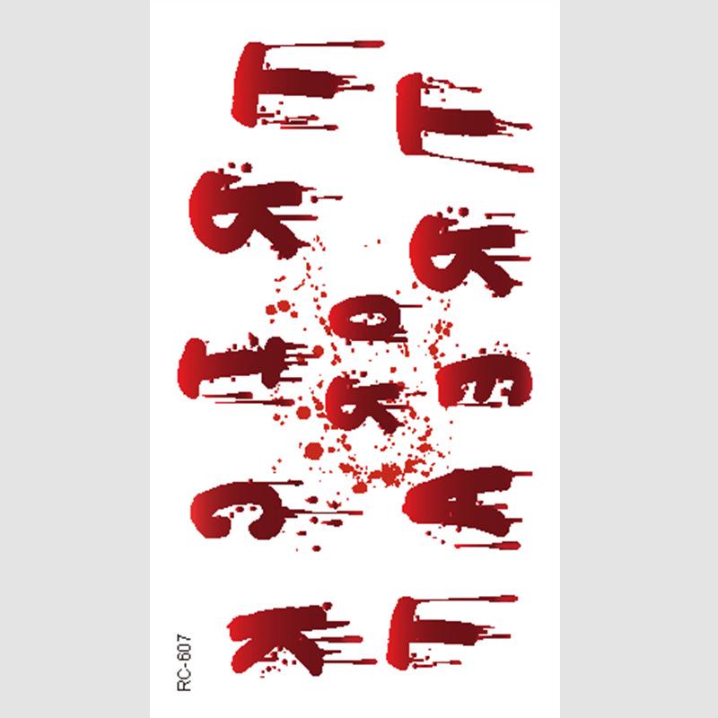 Halloween Temporary Horror Surgery Wound Scar Tattoo Stickers