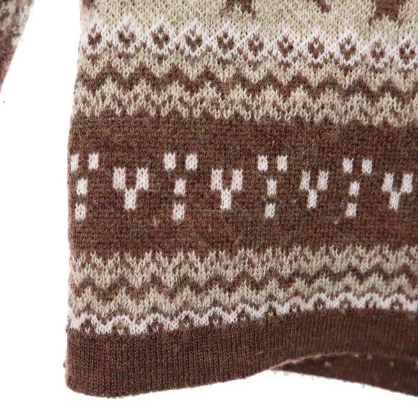 FACTOTUM made in Japan Overall handle Long sleeve 100% wool knit Parker Men's Used