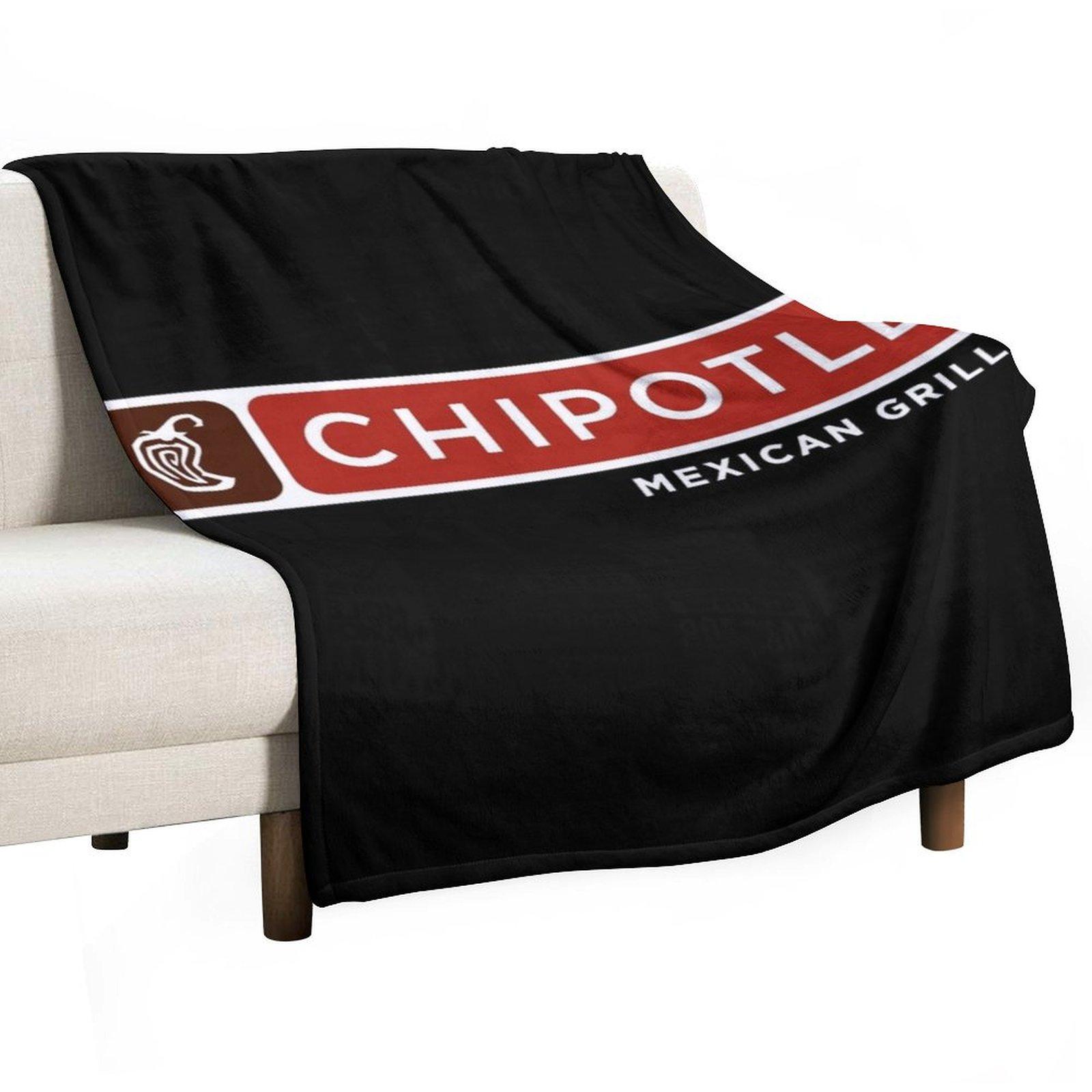 Chipotle Mexican Grill Throw Blanket Flannel Personalized Gift christmas gifts Decorative Sofa Blankets 30x40in