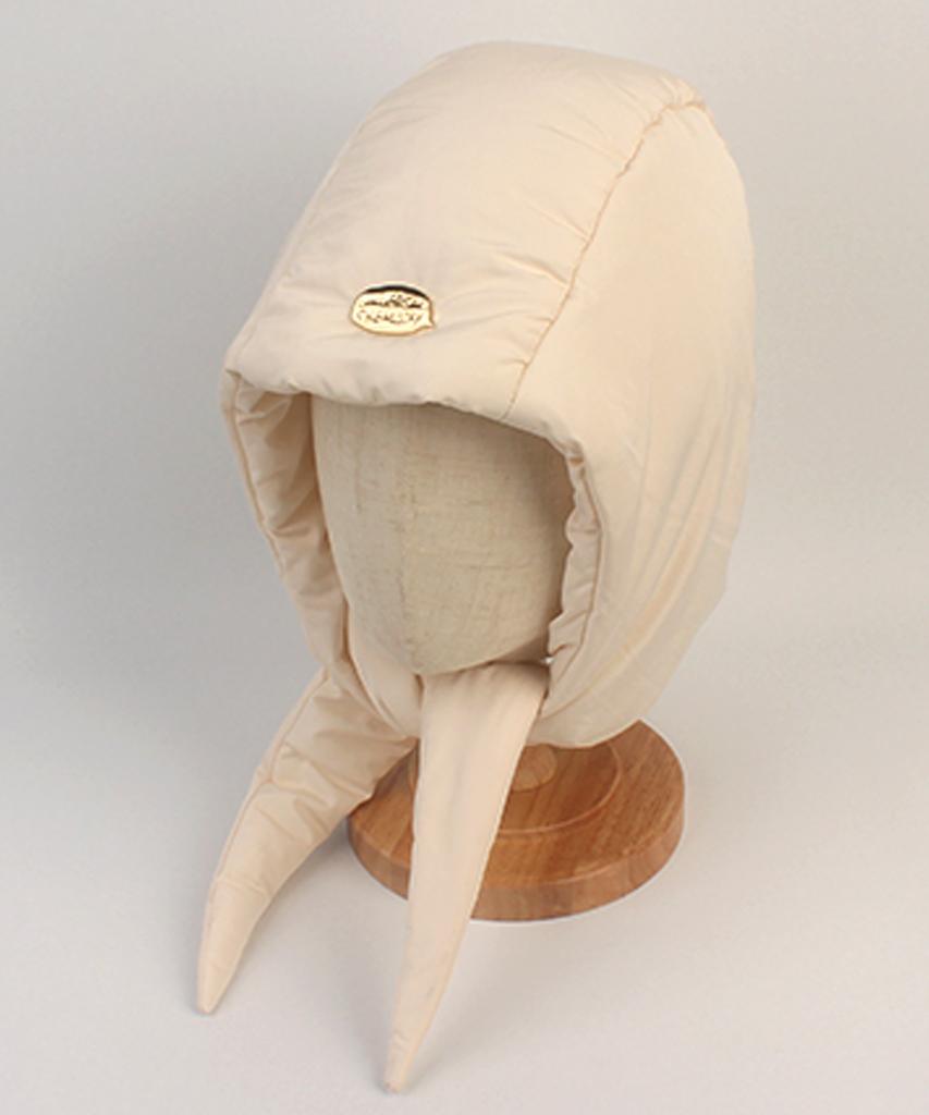 Yunibeosyeolkemiseuteuli Bubble Musubi Padding Ivory Balaclava Padded Hat