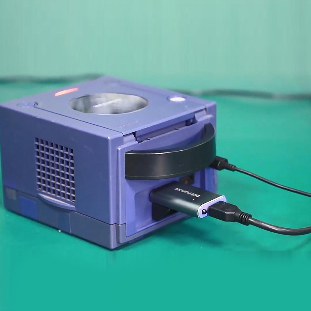HDMI-Compatible Adapter Converter with Remote Line Doubler Digital To HDMI-Compatible Metal Converter for Gamecube NGC Console