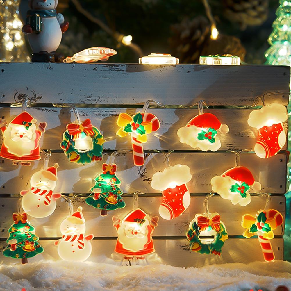 1.5/3/6m LED Christmas Decoration String Light Santa Claus Christmas Trees Battery USB Copper Wire Lighting for Home Decor
