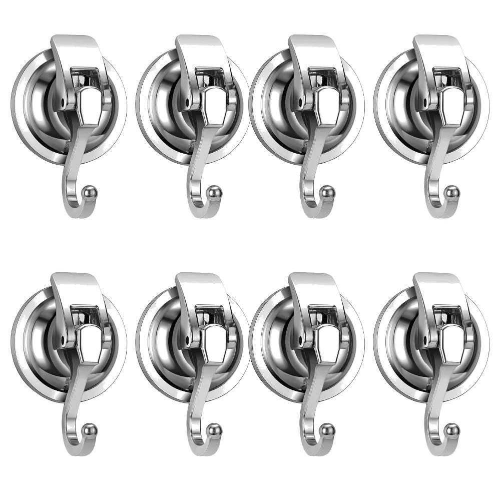 10-2 Stück Hochleistungs-Vakuum-Saugnapfhaken Wiederverwendbarer Spurloser Aufhänger Abnehmbarer Handtuchhalter für Badezimmer Küche Haken Gadgets