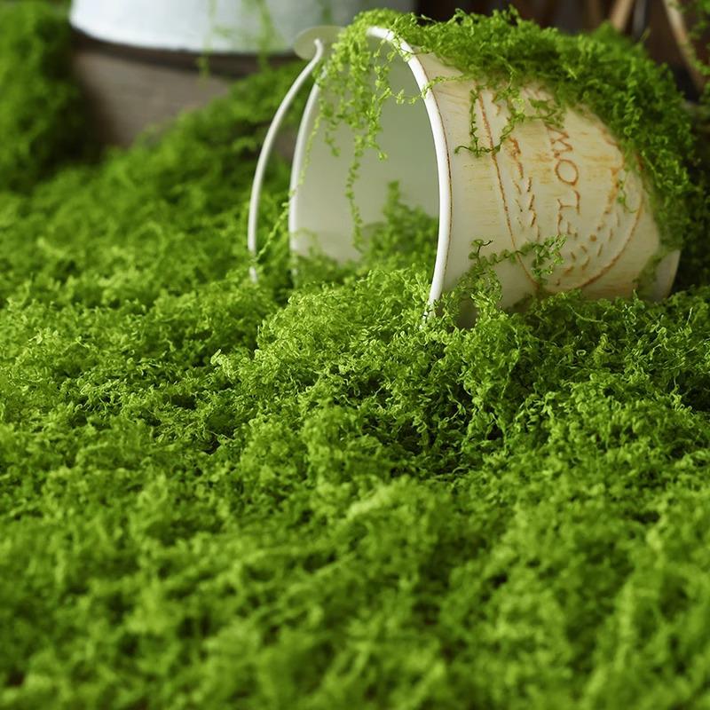 High Simulation Artificial Moss for Green Landscape Arrangement and Bonsai
